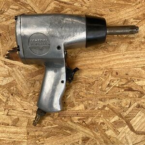 Vintage Central Pneumatic Silver Air Impact Wrench 1/2” Unknown Condition VTG